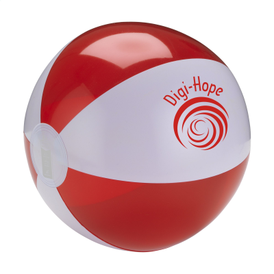 BEACHBALL Ø 24 CM in White_&_Red