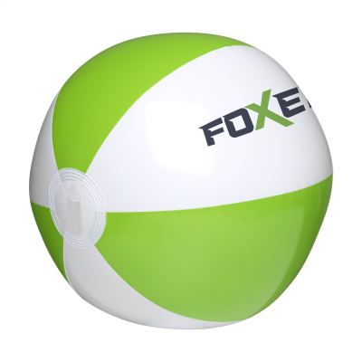 BEACHBALL Ø 27 CM in White & Green