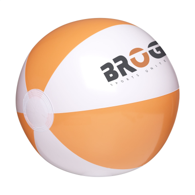 BEACHBALL Ø 27 CM in White & Orange