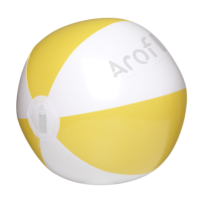 BEACHBALL Ø 27 CM in White & Yellow