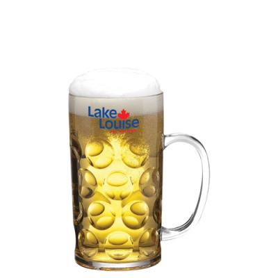 REUSABLE PLASTIC STEIN BEER MUG - 1 PINT  &  580ML