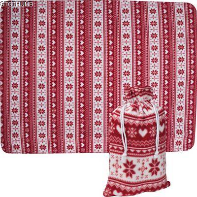 CHRISTMASSY PICNIC BLANKET in Red