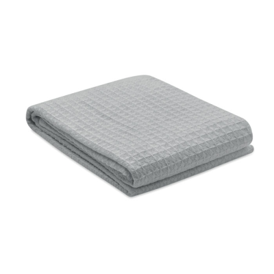 COTTON WAFLE BLANKET 350 GR & M² in Grey