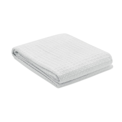 COTTON WAFLE BLANKET 350 GR & M² in White