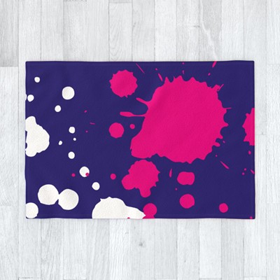 CUSTOM PRINTED FLEECE PICNIC BLANKET 120CM X 175CM