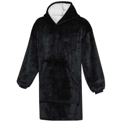 DENALI GRS HOODED HOODY BLANKET in Solid Black