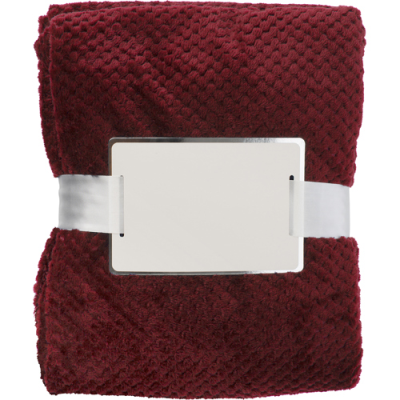 FLEECE BLANKET in Burgundy