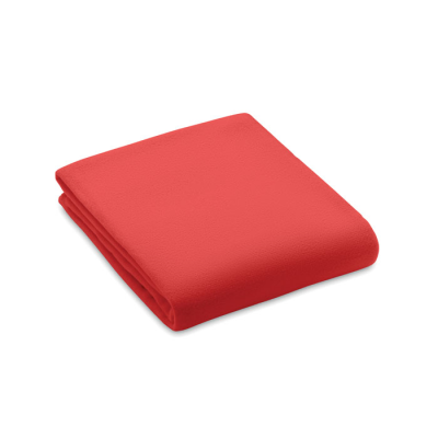 RPET FLEECE BLANKET 130GR & M² in Red