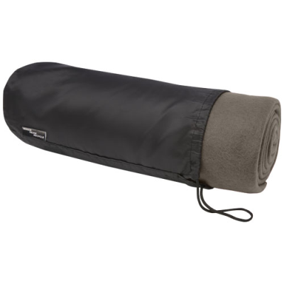 WILLOW GRS RPET POLAR FLEECE BLANKET in Anthracite Grey