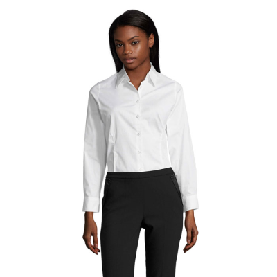 EDEN STRETCH LADIES SHIRT in White