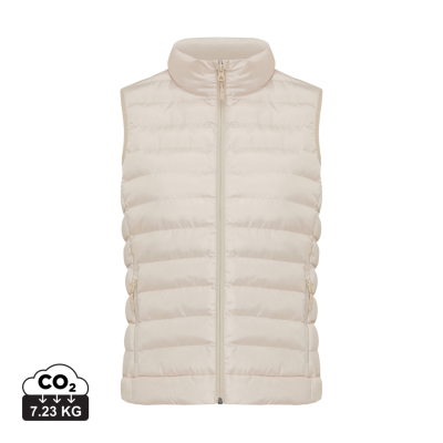 IQONIQ MERU LADIES RECYCLED POLYESTER BODYWARMER in Beige