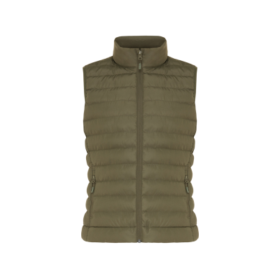 IQONIQ MERU LADIES RECYCLED POLYESTER BODYWARMER in Khaki