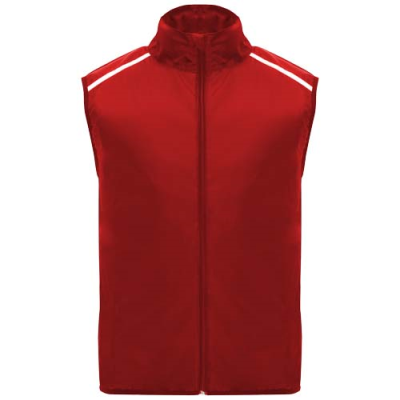 JANNU UNISEX LIGHTWEIGHT RUNNING BODYWARMER in Red