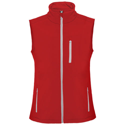 NEVADA UNISEX SOFTSHELL BODYWARMER in Red