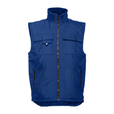 THC STOCKHOLM WORKWEAR PADDED BODYWARMER - L in Royal Blue