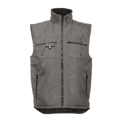 THC STOCKHOLM WORKWEAR PADDED BODYWARMER - M in Grey