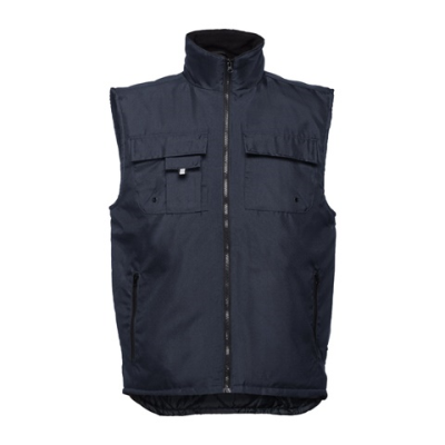 THC STOCKHOLM WORKWEAR PADDED BODYWARMER - M in Navy Blue