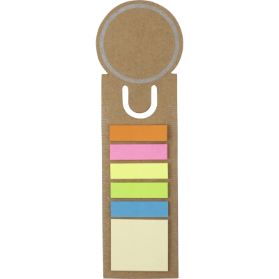 BOOKMARK AND STICKY NOTES in Brown