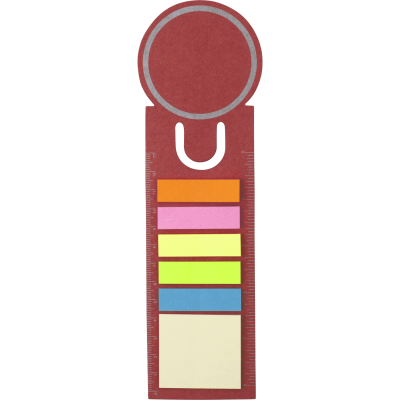 BOOKMARK AND STICKY NOTES in Red