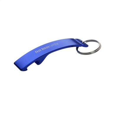 ALUMINIUM METAL OPENER KEYRING in Blue