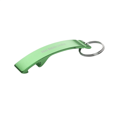 ALUMINIUM METAL OPENER KEYRING in Green