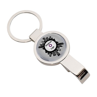 BOTTLE OPENER KEYRING FOR DOMING BADGE