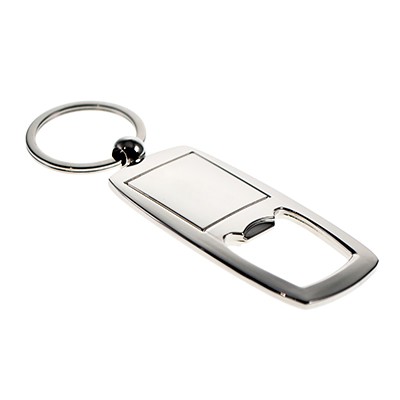 BOTTLE OPENER KEYRING FOR ENGRAVING OR DOMING BADGE