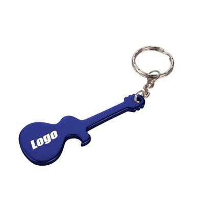 GUITAR SHAPE BOTTLE OPENER with Keyring Chain