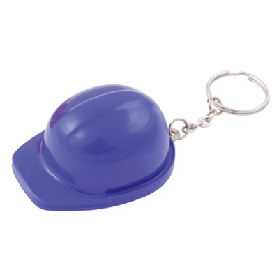 HARD HAT BOTTLE OPENER AND KEYRING CHAIN in Blue