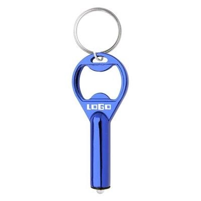 LED ALUMINUM KEY TAG with Bottle Opener