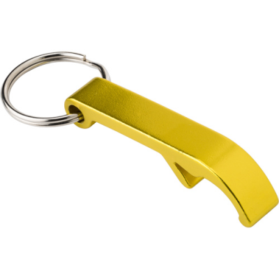 THE CITY - BOTTLE OPENER KEYRING in Yellow