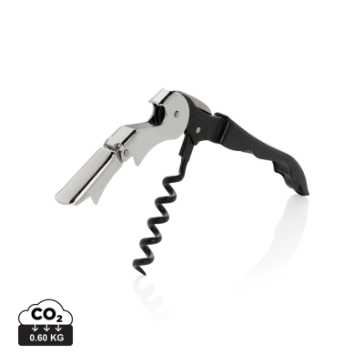 VINO WAITERS CORKSCREW BOTTLE OPENER in Black