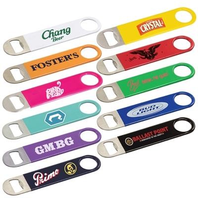 VINYL WRAPPED PADDLE STYLE BOTTLE OPENER