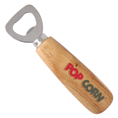 WOOD BOTTLE OPENER in Brown