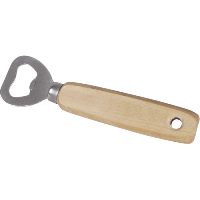 WOOD BOTTLE OPENER in Brown