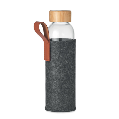 GLASS BOTTLE 500 ML in Grey