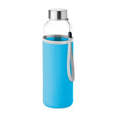 GLASS BOTTLE 500ML in Blue