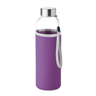 GLASS BOTTLE 500ML in Purple