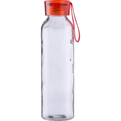 GLASS BOTTLE (500ML) in Red