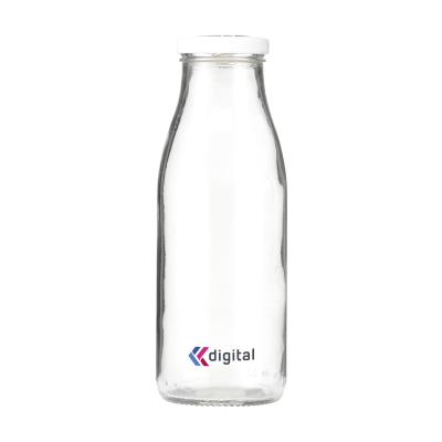 GLASSY RECYCLED BOTTLE 500 ML DRINK BOTTLE in White