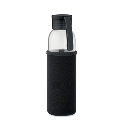 RECYCLED GLASS BOTTLE 500 ML in Black