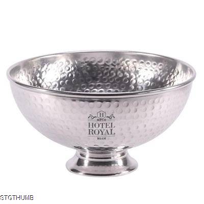 DIMPLED SILVER PUNCH BOWL (250MM)