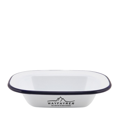 ENAMEL RECTANGULAR PIE DISH (200X150X45MM)