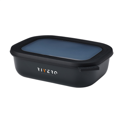 MEPAL CIRQULA MULTI USE RECTANGULAR BOWL 1 L LUNCH BOX in Nordic Black