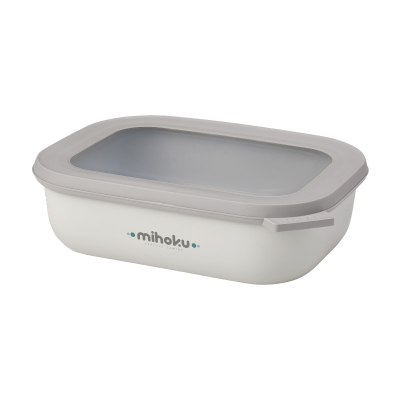 MEPAL CIRQULA MULTI USE RECTANGULAR BOWL 1 L LUNCH BOX in Nordic White