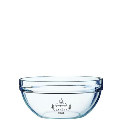 STACKING MIXING GLASS SALAD BOWL (100MM)