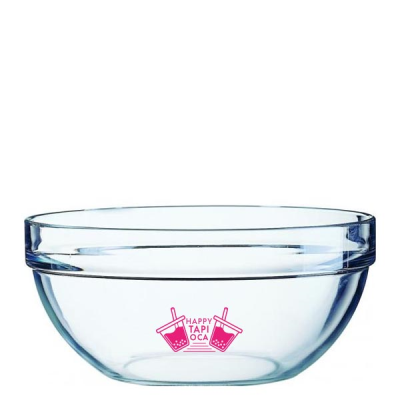 STACKING MIXING GLASS SALAD BOWL (200MM)