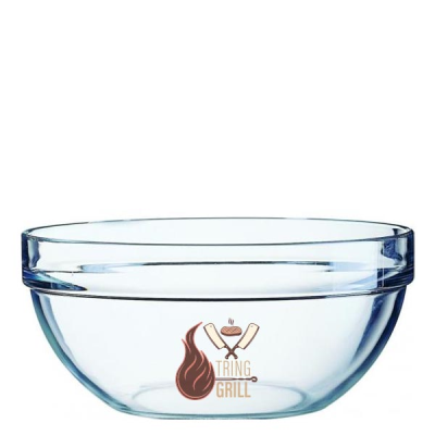 STACKING MIXING GLASS SALAD BOWL (230MM)