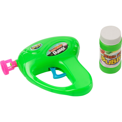 BUBBLE GUN with Fluid in Pale Green