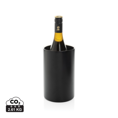 VINO RCS CERTIFIED RECYCLED STAINLESS STEEL METAL WINE BUCKET in Black